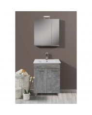 Apia MDF Laminate Bathroom Cabinet with PVC 60cm in 8 Colors Base, Sink, Mirror-Cloak & Column