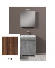 Apia MDF Laminate Bathroom Cabinet with PVC 60cm in 8 Colors Base, Sink, Mirror-Cloak & Column