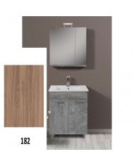 Apia MDF Laminate Bathroom Cabinet with PVC 60cm in 8 Colors Base, Sink, Mirror-Cloak & Column