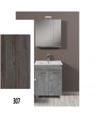 Apia Bathroom Furniture MDF Laminate with PVC 80cm in 8 Colors Base, Sink, Mirror-Cloak & Column