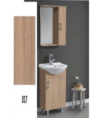 Έπιπλο Μπάνιου Economy MDF Laminate 45 Βάση, Καθρέπτης, Νιπτήρας
