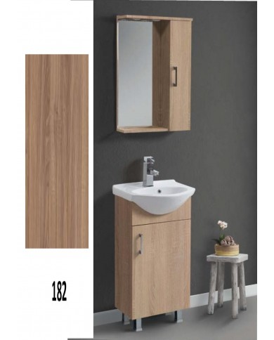 Bathroom Furniture Economy MDF Laminate 45 Base, Mirror, Sink