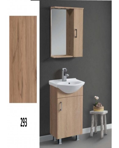 Bathroom Furniture Economy MDF Laminate 45 Base, Mirror, Sink