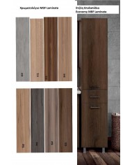 Έπιπλο Μπάνιου Economy MDF Laminate 45 Βάση, Καθρέπτης, Νιπτήρας