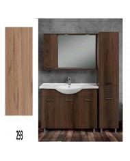 Έπιπλο Μπάνιου Economy MDF Laminate 85 Βάση, Καθρέπτης, Νιπτήρας, Στήλη: