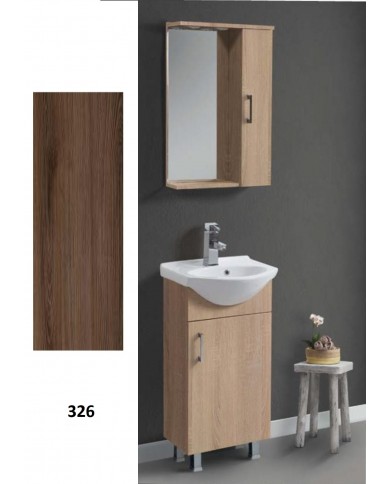 Bathroom Furniture Economy MDF Laminate 45 Base, Mirror, Sink
