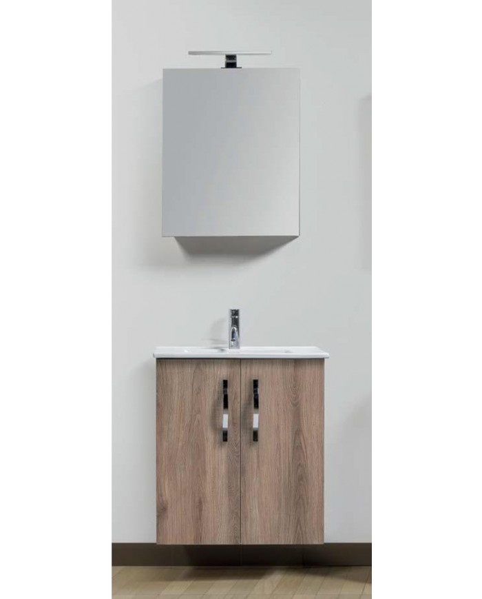 Bathroom Furniture Promo MDF Laminate 328 Base, Sink, Mirror & Light