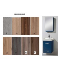 Έπιπλο Μπάνιου Dreamy 50 MDF Laminate Βάση,Νιπτήρας,Καθρέφτης