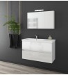 Bathroom Furniture Drop Luxus 85 Base, Washbasin, Mirror