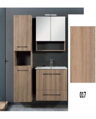 Έπιπλο Μπάνιου MDF Laminate Dual M 60cm Βάση, νιπτήρας, καθρέπτης  Στήλη: