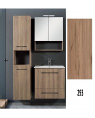 Έπιπλο Μπάνιου MDF Laminate Dual M 60cm Βάση, νιπτήρας, καθρέπτης  Στήλη: