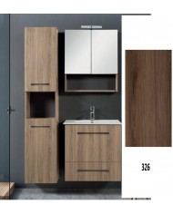 Έπιπλο Μπάνιου MDF Laminate Dual M 60cm Βάση, νιπτήρας, καθρέπτης  Στήλη: