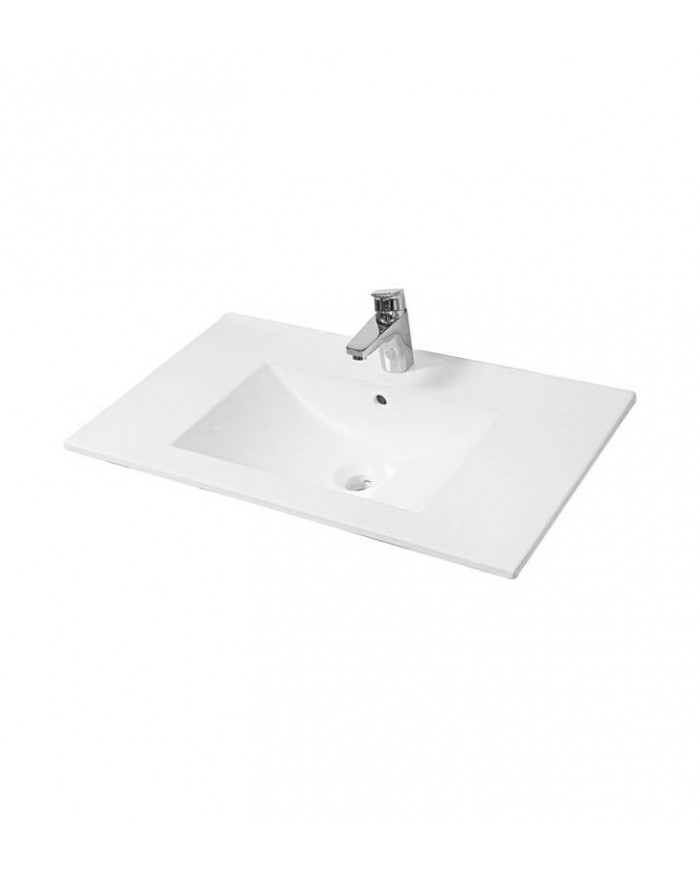 Έπιπλο Μπάνιου MDF Laminate Dual M 70cm Βάση, νιπτήρας, καθρέπτης  Στήλη: