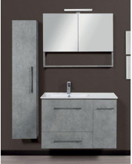 Bathroom Furniture MDF Laminate Dual M 90cm Base, washbasin, mirror Column: