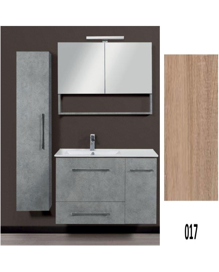 Bathroom Furniture MDF Laminate Dual M 90cm Base, washbasin, mirror Column: