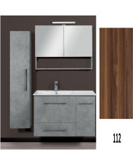 Bathroom Furniture MDF Laminate Dual M 90cm Base, washbasin, mirror Column: