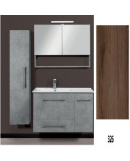 Bathroom Furniture MDF Laminate Dual M 90cm Base, washbasin, mirror Column: