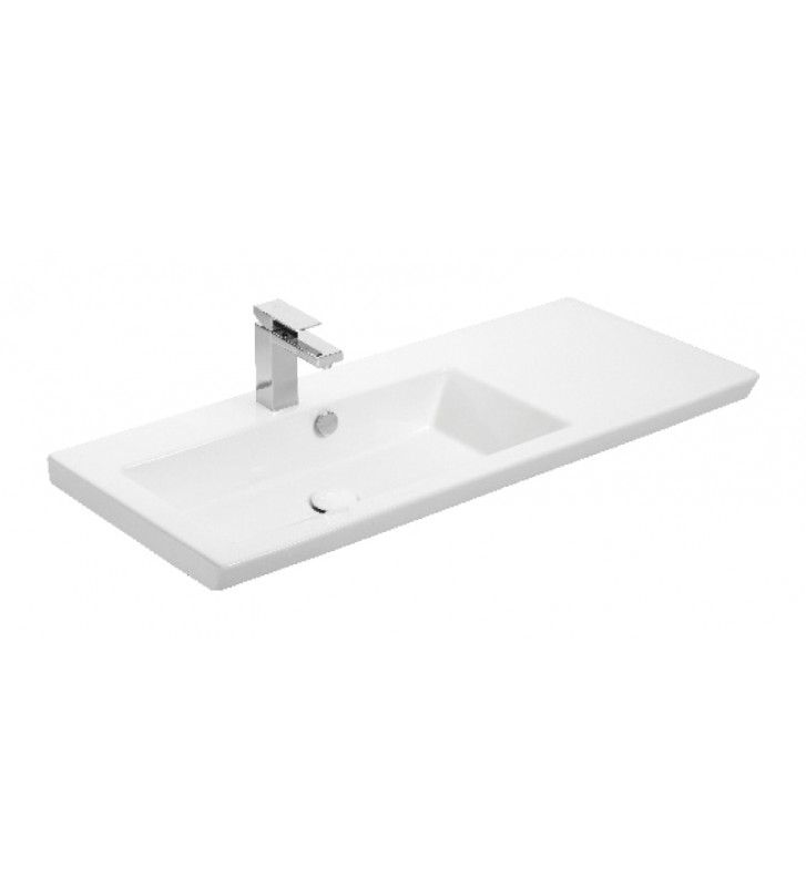 Έπιπλο Μπάνιου Drop LUXUS 85 White-1 Βάση,Νιπτήρας,Καθρέφτης