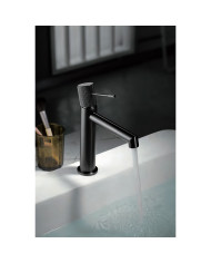 Imex Line Brass Basin Mixer Tap, Matte Black (BDD038-1NG)