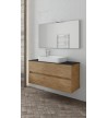 Bathroom Furniture Drop Luxus 100 - Top1 Stand, Washbasin, Mirror