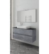 Bathroom Furniture Drop Luxus 100 - Top1 Stand, Washbasin, Mirror