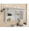 Bathroom Furniture Drop Luxus 100 Base, Washbasin, Mirror
