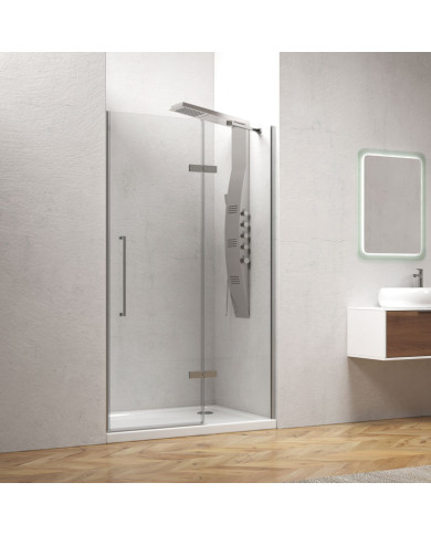 Cabin Opening Entrance Door (wall-to-wall) Transparent Crystal Karag Tinos 400 Cromo 120x200cm (5206836058856)