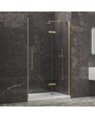 Cabin Opening Entrance Door (wall-to-wall) Transparent Crystal Karag Tinos 400 Gold 70x200cm (5206836661278)