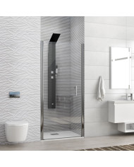 Καμπίνα από τοίχο σε τοίχο με διάφανο κρύσταλλο S 28 ALTO PORTA Cromo KARAG 95x200cm