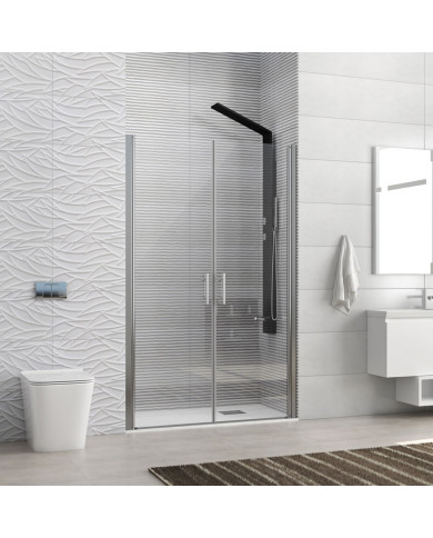 Cabin Opening Entrance Door with Transparent Glass Karag S 28 Alto Sallon Cromo 85x200cm (5206836697116)