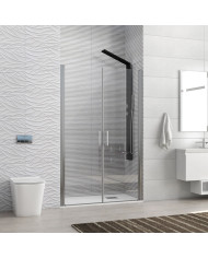 Cabin Opening Entrance Door (wall-to-wall) with Transparent Glass Karag S 28 Alto Sallon Cromo 110x200cm (5206836697055)