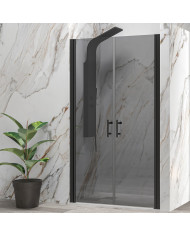Cabin Opening Entrance Door (wall-to-wall) with Fume Crystal Karag S 28 Alto Sallon Black 105x200cm (5206836652931)