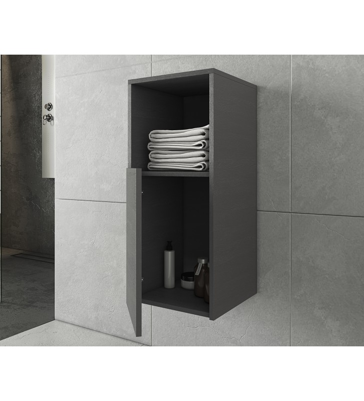 Έπιπλο Στήλη Μπάνιου Κρεμαστή Drop Sorrento Graphite