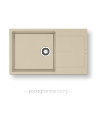 Pyramis Pyragranite Inset Sink Ithaka 1B 1D Plus (86x50)