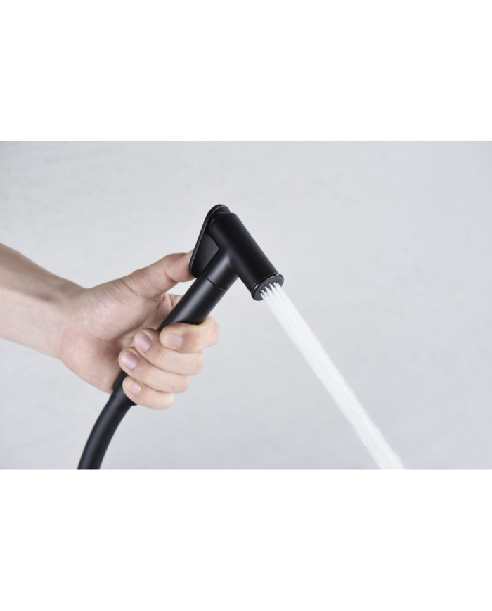 Built-in Bidet System Imex Line Black Matt Mixer & Shower 1 Hole (RDD038/NG)