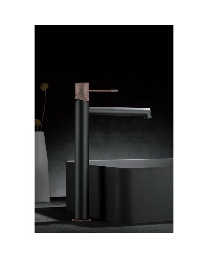 Tall Brass Basin Mixer Imex Line Matt Gray - Champagne (BDD038-3GC)