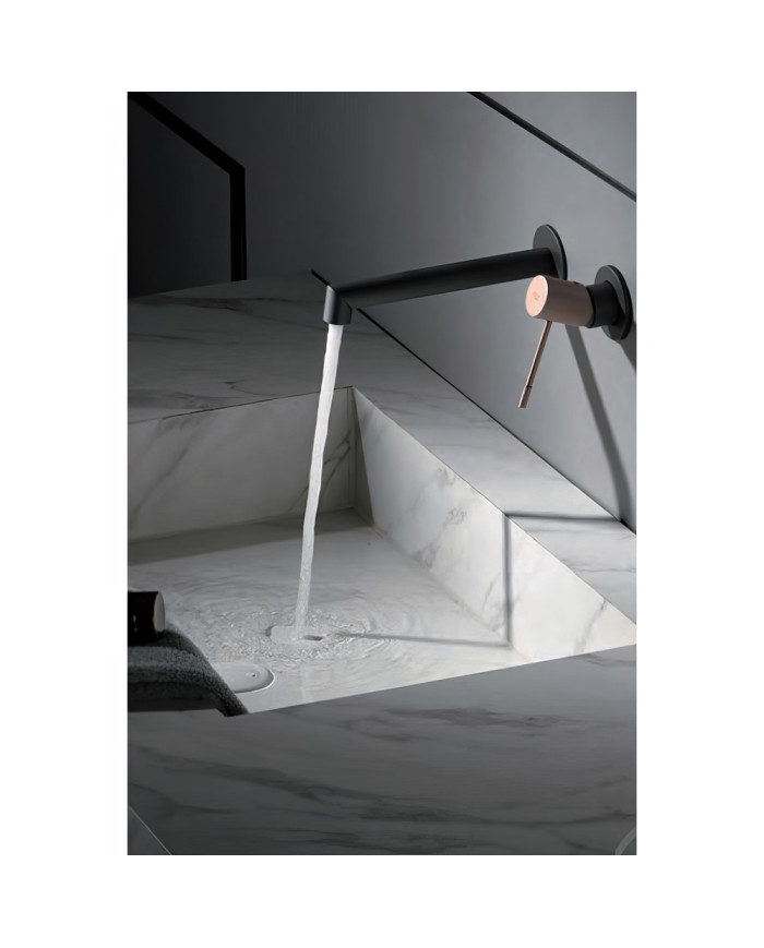 Built-in Basin Mixer Imex Line Matt Gray - Champagne (GLD038/GC)