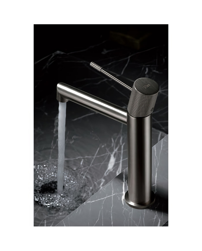 Imex Line Brass Basin Mixer Tap, Nickel Matt (BDD038-1NQ)