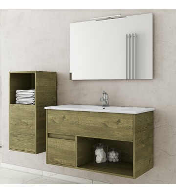 Bathroom Furniture Drop Sorrento 85 Hanging Furniture Base, Washbasin, Mirror