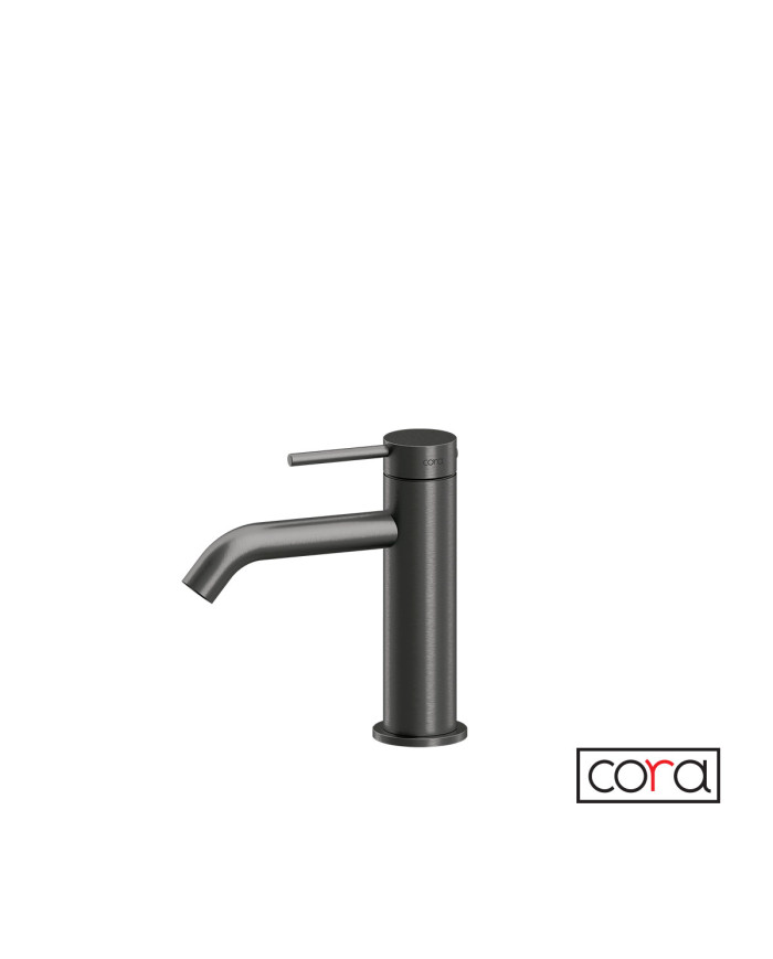 Μπαταρία Νιπτήρα με Βαλβίδα Clic-Clac Cosmo PVD Black Brushed Inox 316L