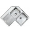 Sanitec Zenith Inox Sink Insert Corner Right 83 x 83