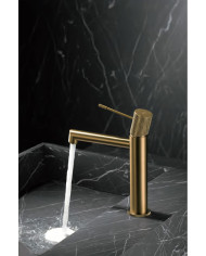 Imex Line PVD Gold Matte Basin Mixer Tap (BDD038-1OC)