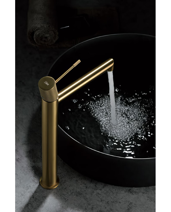 Tall Basin Mixer Imex Line PVD Gold Matt (BDD038-3OC)