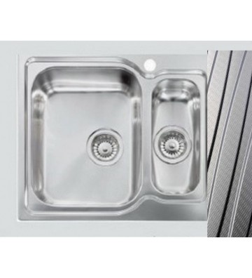 Νεροχύτης Sanitec Matico Ιnox Ένθετος Αντιχαρακτικός 58 x 50 (11692)