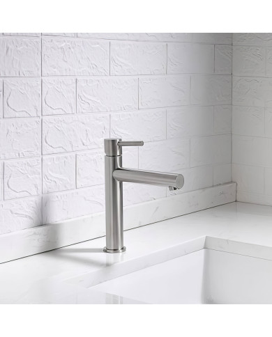 Μπαταρία Νιπτήρα Ψηλή XL  Ανοξείδωτη Αναμεικτική  Imex Moscu Inox S 316L (BDK034-3)