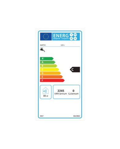 Θερμοσίφωνας Ηλεκτρικός Bartec Supreme 120lt  3Kw Οριζόντιος Τοίχου