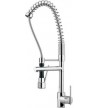 Sink Faucet Thermo Mixing Baby Chef 2 Sanitec With Spiral & Extra Outflow