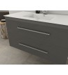 Έπιπλο Μπάνιου Drop Torino 90 Anthracite-1 Βάση Επίπλου, Νιπτήρας & Καθρέπτης