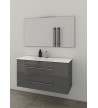 Bathroom Furniture Drop Torino 90 Anthracite-1 Furniture Stand, Sink & Mirror