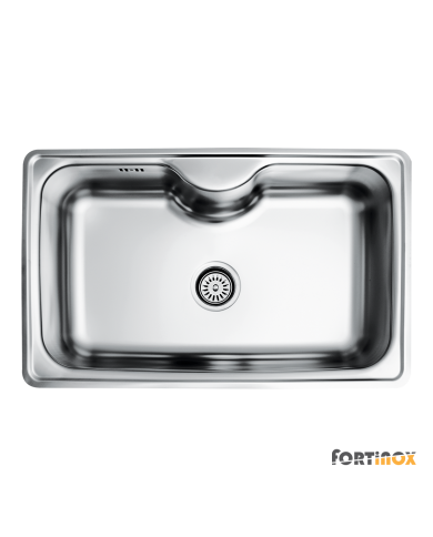 Arena Stainless Steel Kitchen Sink 80x50 Fortinox Inox Grained (22080-112)